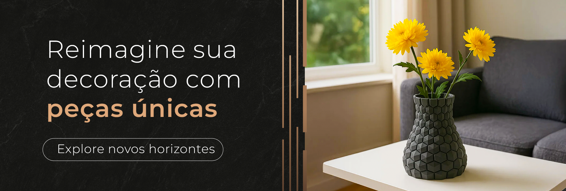 Reimagine sua decoração com peças únicas